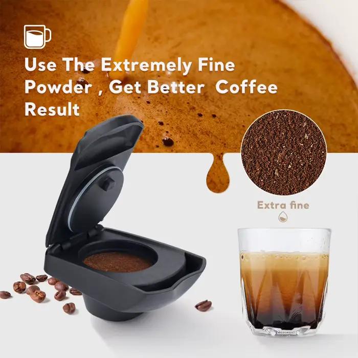Adaptateur de support de poudre de capsule de café pour machine à café