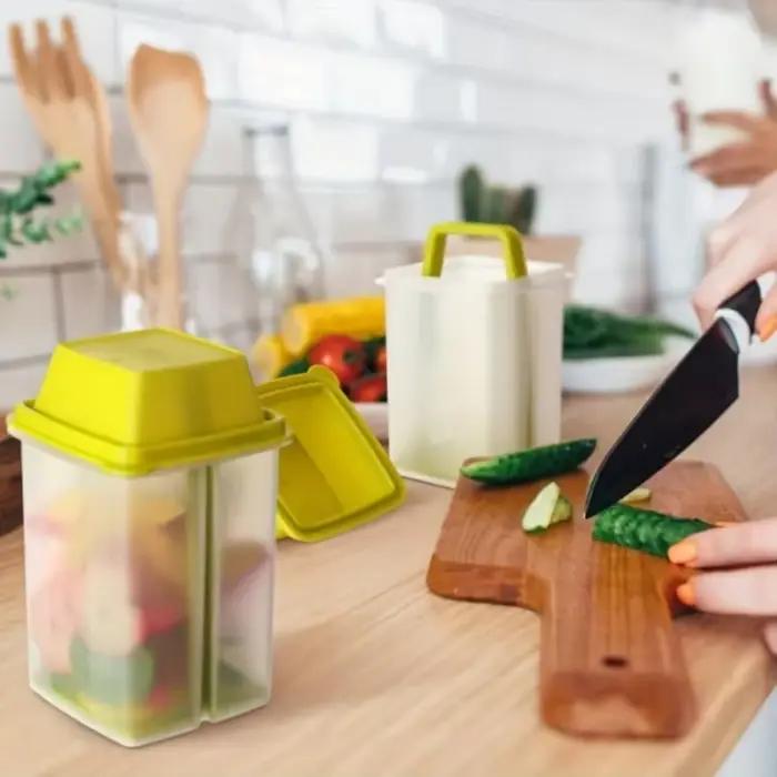 Pot de cornichons réutilisable polyvalent avec passoire