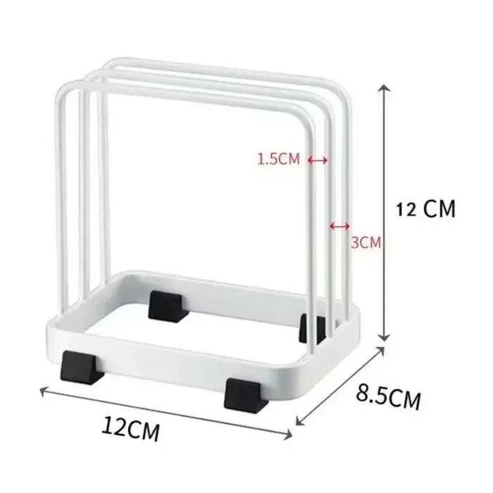 Étagère simple à plusieurs niveaux pour planches à découper, égouttoir vertical de cuisine couleur unie, support de séchage de vaisselle, tri et rangement