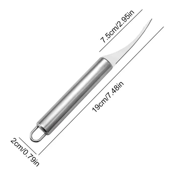Outil multifonctionnel en acier inoxydable pour éplucher les crevettes et nettoyer les poissons pour cuisine et événements familiaux et spéciaux