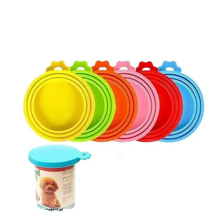 Couvre-boîte en silicone 3-en-1 réutilisable pour aliments