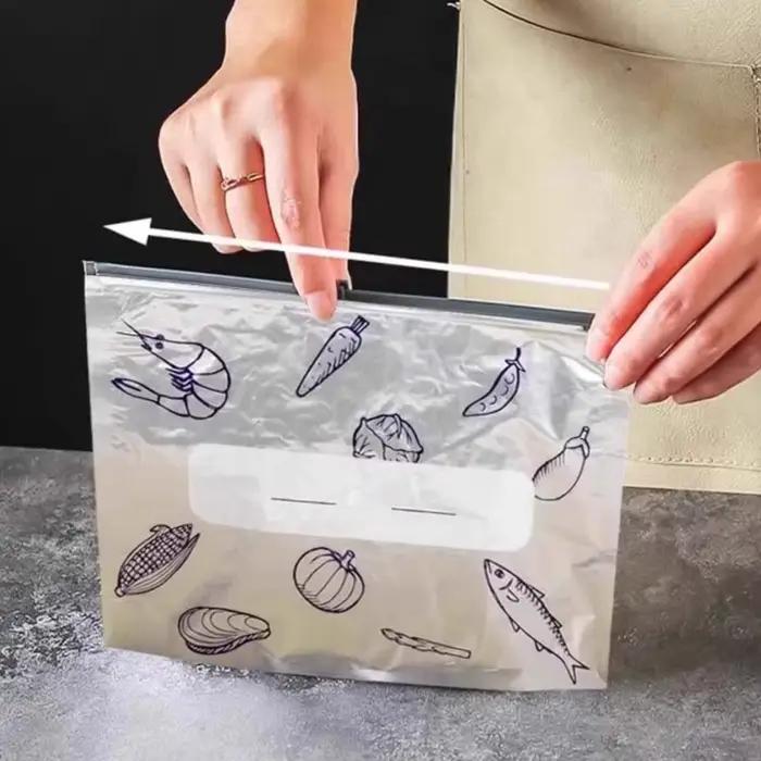 Sacs de conservation réutilisables scellés