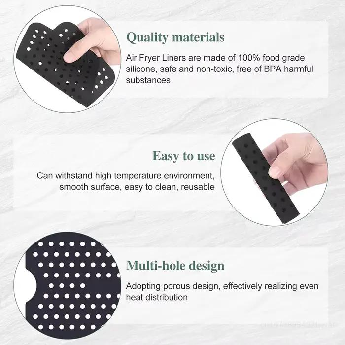 Moule de friteuse à Air pour Ninja AF400EU, double Zone et autres coussins de panier de friteuse à Air en Silicone antiadhésif, accessoires de friteuse à Air sans BPA