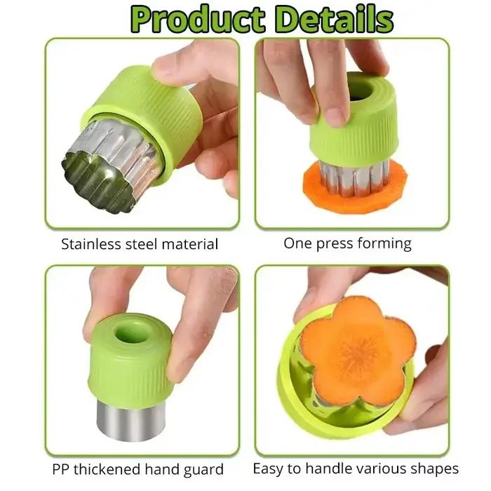 Coupe-fruits pour enfants en acier inoxydable avec formes variées pour biscuits, gâteaux et sandwichs pour des repas créatifs et amusants occasions spéciales