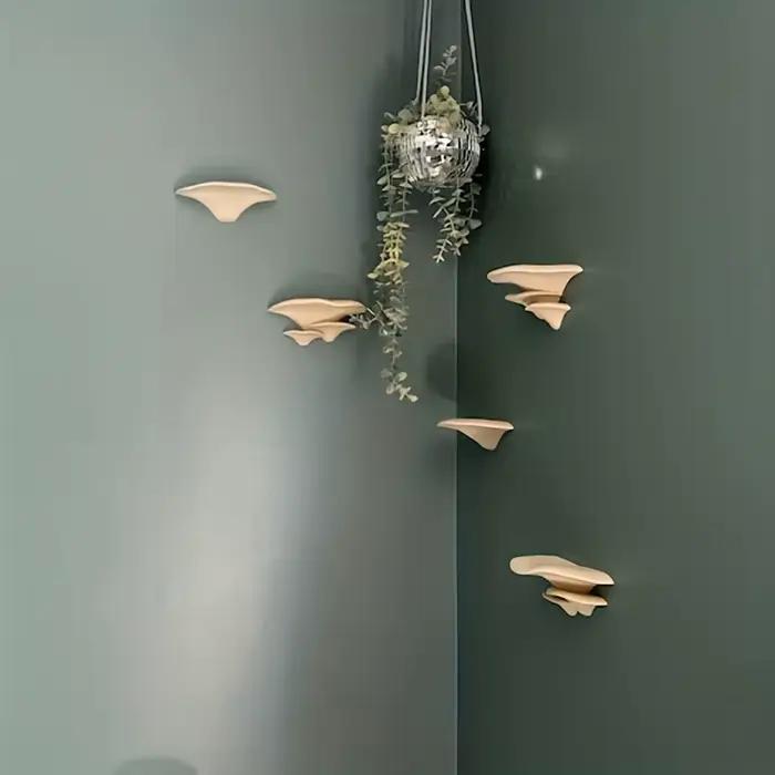 1 pièce de support d'ornement multifonctionnel imprimé en 3D créatif et exquis en forme de champignon