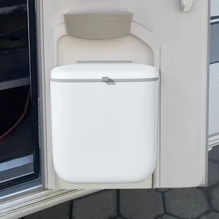 Poubelle pliable pour caravane, camping-car, grande capacité, poubelle suspendue avec couvercle coulissant, bateaux de Camping, accessoire pour caravane RV
