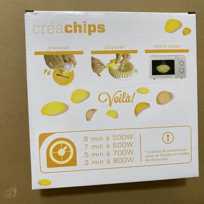 Creachips Appareil à frites pour micro-ondes - Version coréenne pour la préparation maison de chips de pommes de terre
