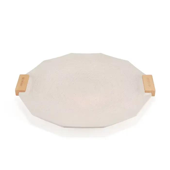 ISE MOUNT – poêle à Barbecue polygonale Maifanshi pour l'extérieur, revêtement épais, 41cm, poêle à Barbecue antiadhésive polyvalente