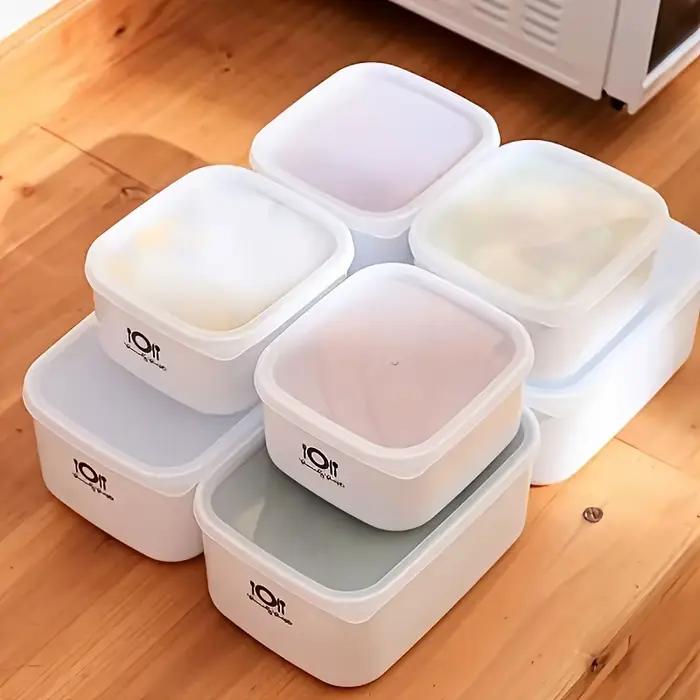 Boîte à déjeuner en plastique de qualité alimentaire étanche pour réfrigérateur et micro-ondes, 1000 ml ou 1400 ml, couleurs argent et orange
