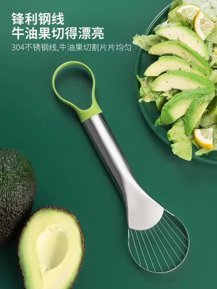 Couteau d'avocat Gadget coupe-acier inoxydable Gadgets de cuisine artefact de coupe de fruits tout