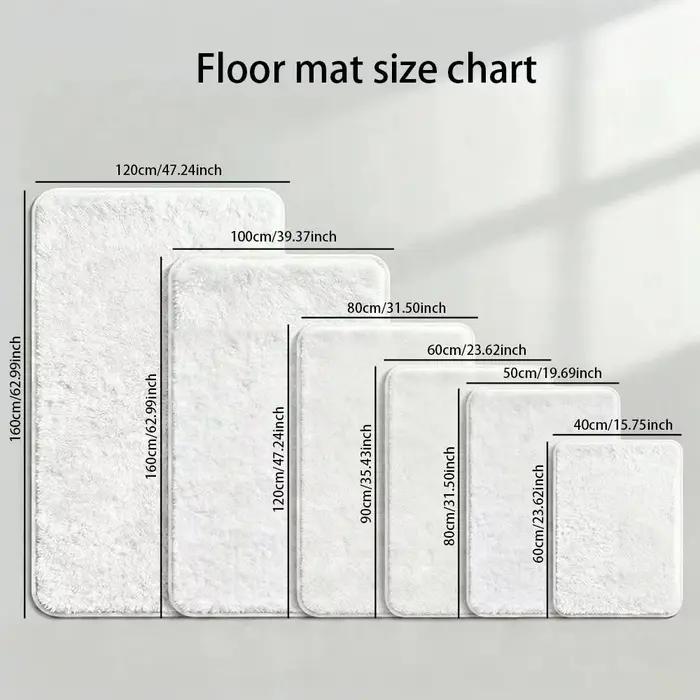Tapis doux absorbant et antidérapant