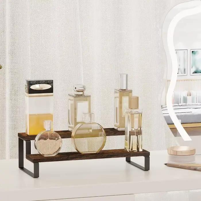 Présentoir à couches en bois massif multifonctionnel pour rangement de bouteilles et canettes d'assaisonnement moderne minimaliste à offrir pour cuisine ou salon