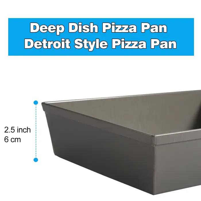 Plaque à pizza PizzAtHome style Detroit 10x8 / 10x10 pouces