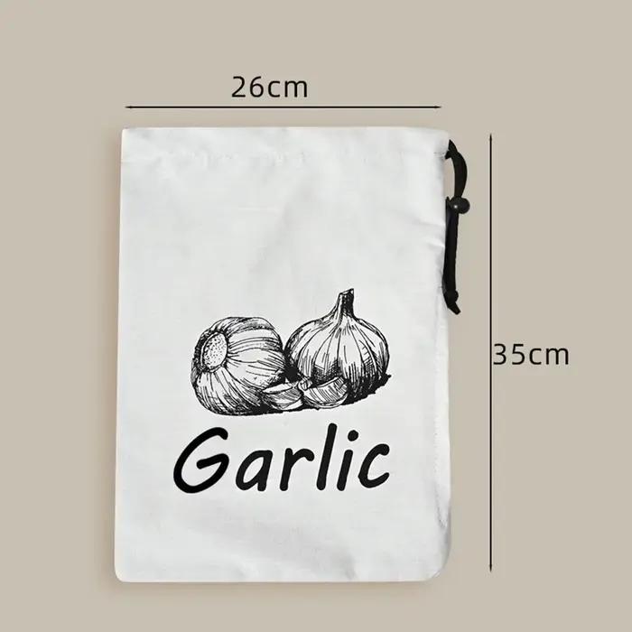 Sac de rangement durable et réutilisable pour oignons et pommes de terre