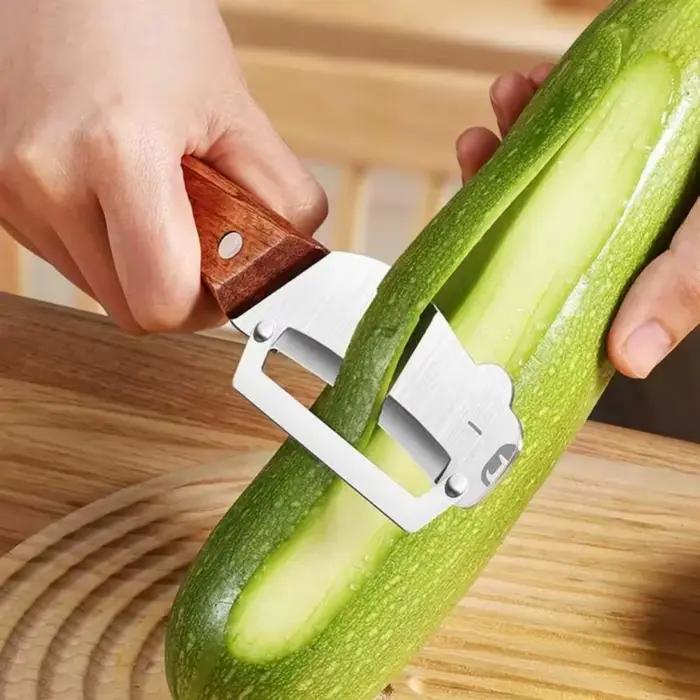 Éplucheur multifonctionnel en acier inoxydable pour éplucher et sculpter des légumes et fruits occassions spéciales cuisine festive et quotidienne