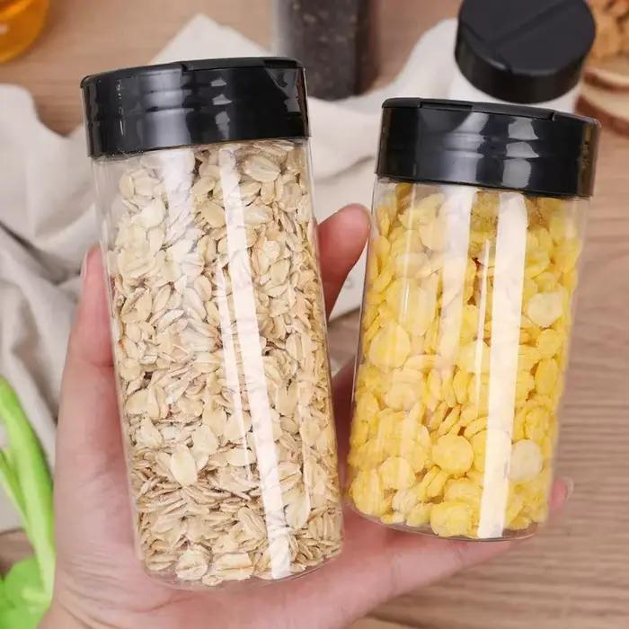 Pots à épices en plastique avec couvercles Shaker