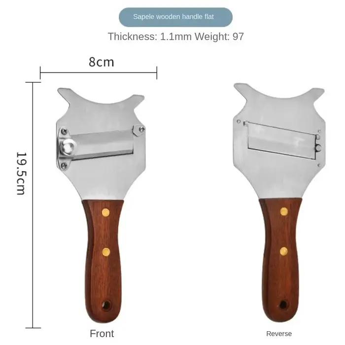 Trancheuse en rouleau de beurre de truffe en acier inoxydable