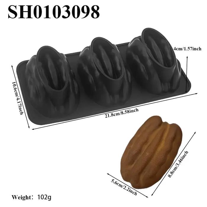 Moule en silicone 1 ou 3 cavités pour chocolat