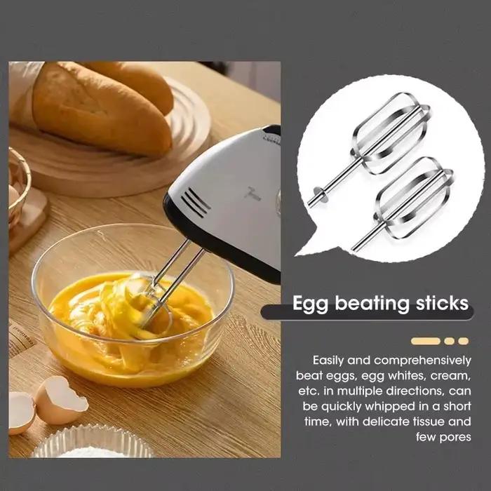 Mélangeur à main électrique à 7 vitesses, mélangeur automatique pour crème, œufs, gâteaux, pâte, outil d'appareil de mélange de cuisine polyvalent