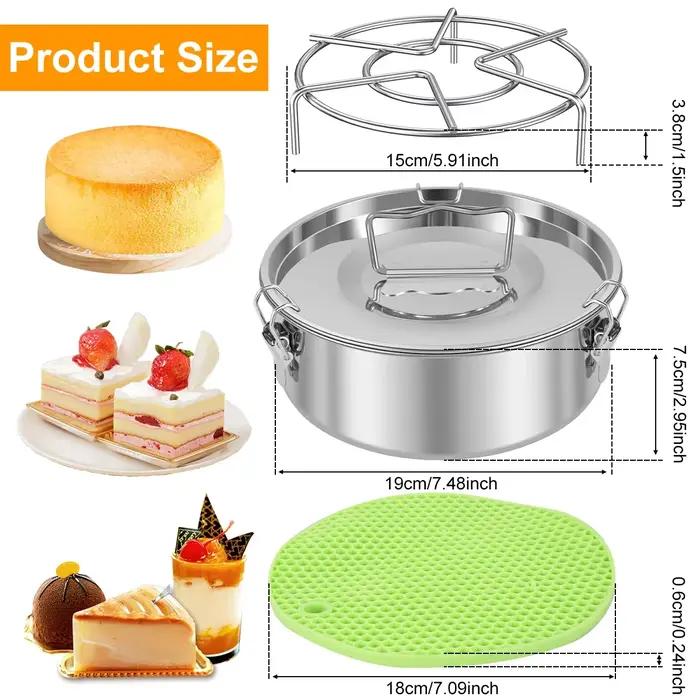 Ensemble de moules à gâteau ronds en acier inoxydable