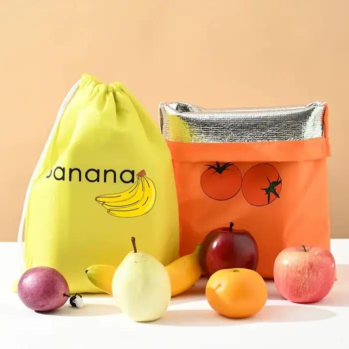 ‌ Sac isotherme pour conserver la fraîcheur - Organisateur de rangement réutilisable pour bananes