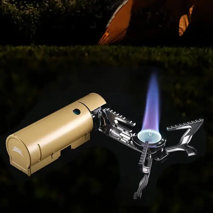 BRS-99 cuisinière à gaz de Camping Portable 2670W brûleur de Camp à domicile pour Glamping randonnée sac à dos cuisinière pliante en plein air voyage en famille