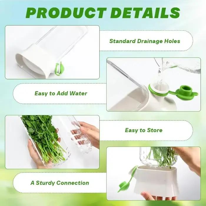 1-2 pièces support d'herbes et économiseur
