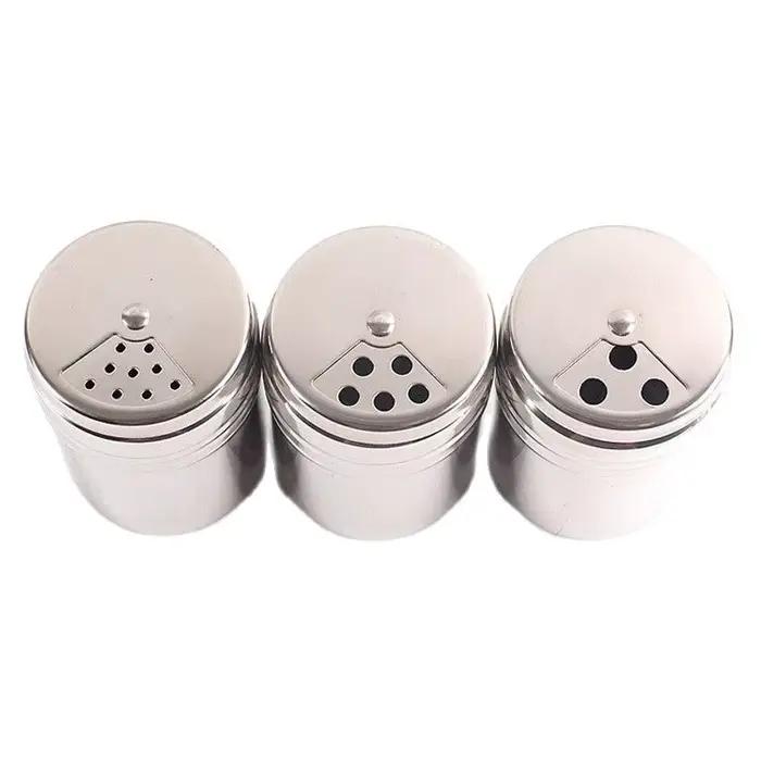 Pot à épices de cuisine en acier, pot Belle, bouteille de stockage, boîte d'assaisonnement pour barbecue