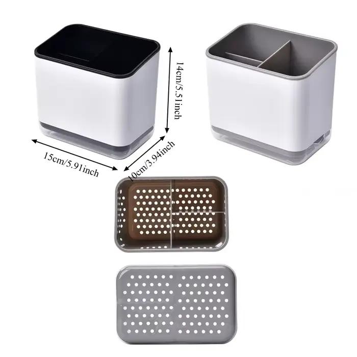 Boîte de rangement pour baguettes et vaisselle domestique. Fond avec bac de vidange. Cage de rangement multifonctionnelle. Stockage de fournitures de cuisine