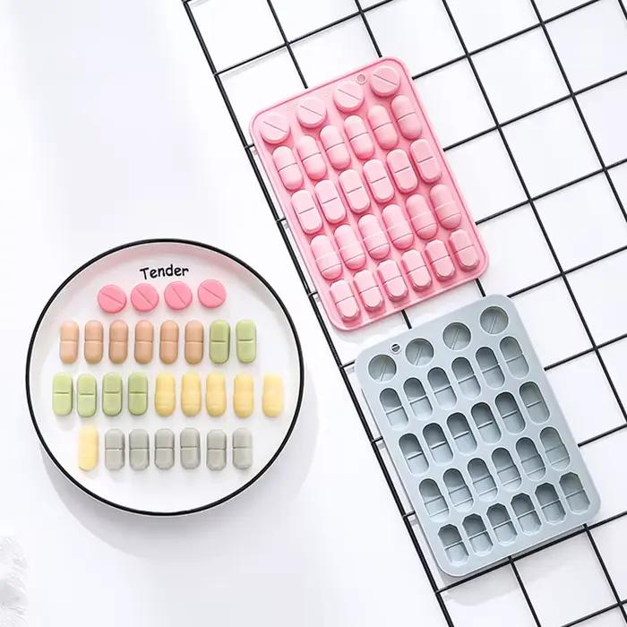 Moules en Silicone en forme de pilule