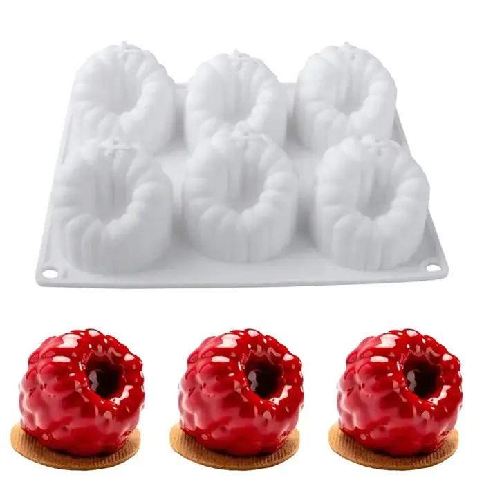 Moule en silicone en forme de framboise et fraise pour mousse