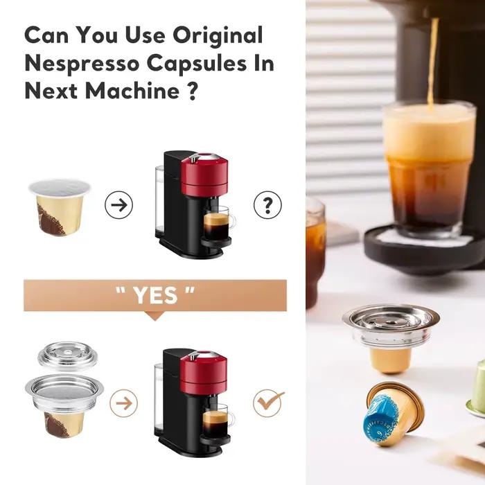 Adaptateur réutilisable pour dosette de café Vertuo Pop Next, accessoires Barista Abrts to Abrts