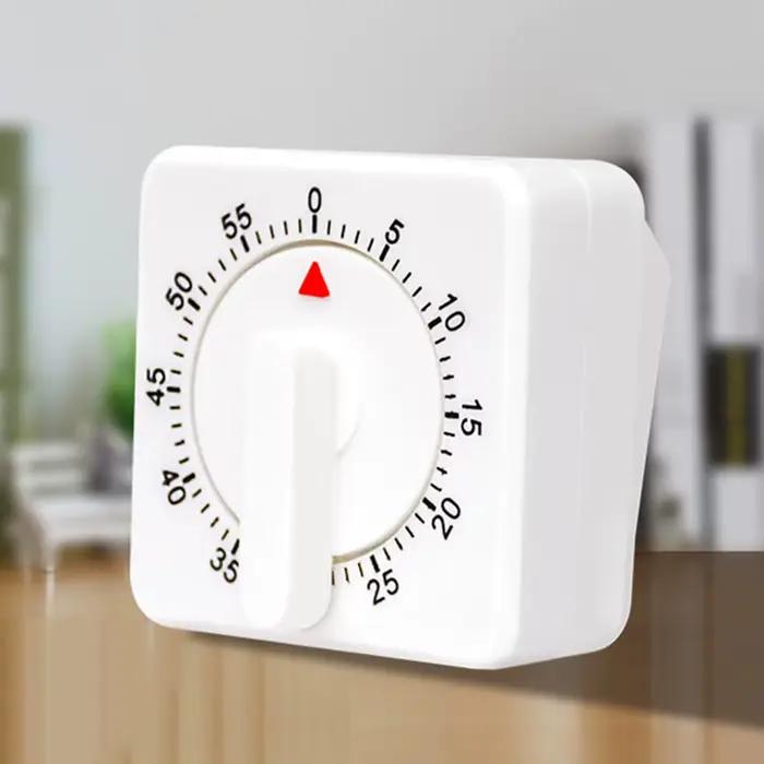Minuterie m&eacute;canique artisanale multifonctionnelle pour la cuisine, avec plage de temps de 60 minutes, id&eacute;ale pour les cuisiniers amateurs et professionnels, pour les occasions familiales et professionnelles