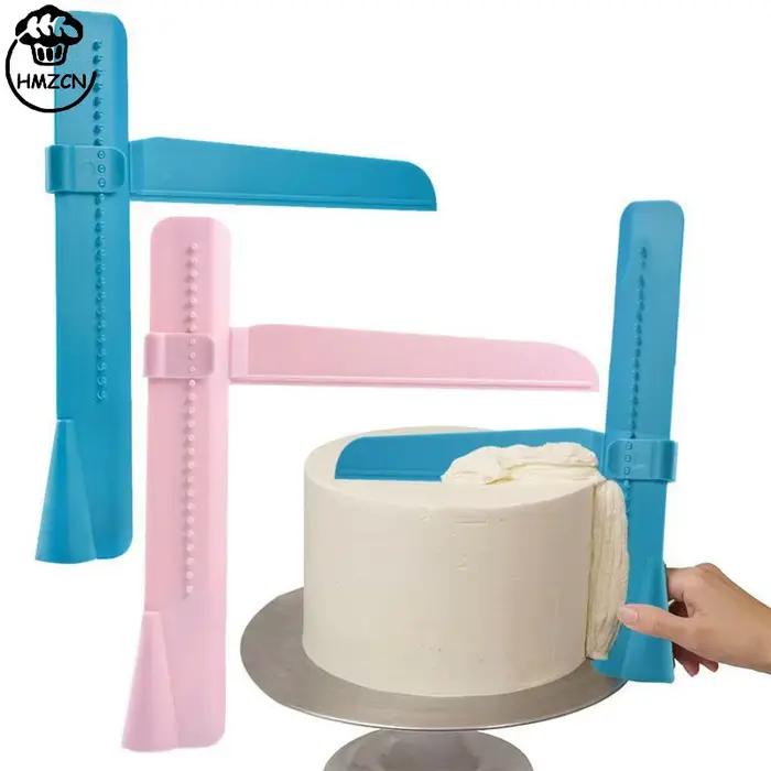 Spatule à Fondant crème, grattoir à gâteau réglable, outils de décoration de gâteaux plus lisses, ustensiles de cuisson à faire soi-même, accessoires de cuisine, 1 pièce