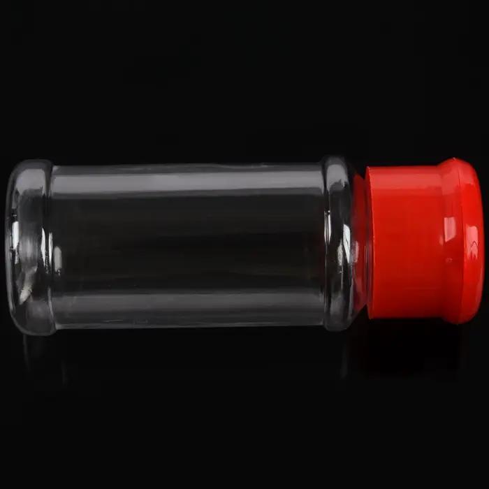 AA81-24 Pcs Pots à épices en plastique, salières, poivrières, pots à condiments pour barbecue, bouteilles, récipients de cuisine (Rouge)