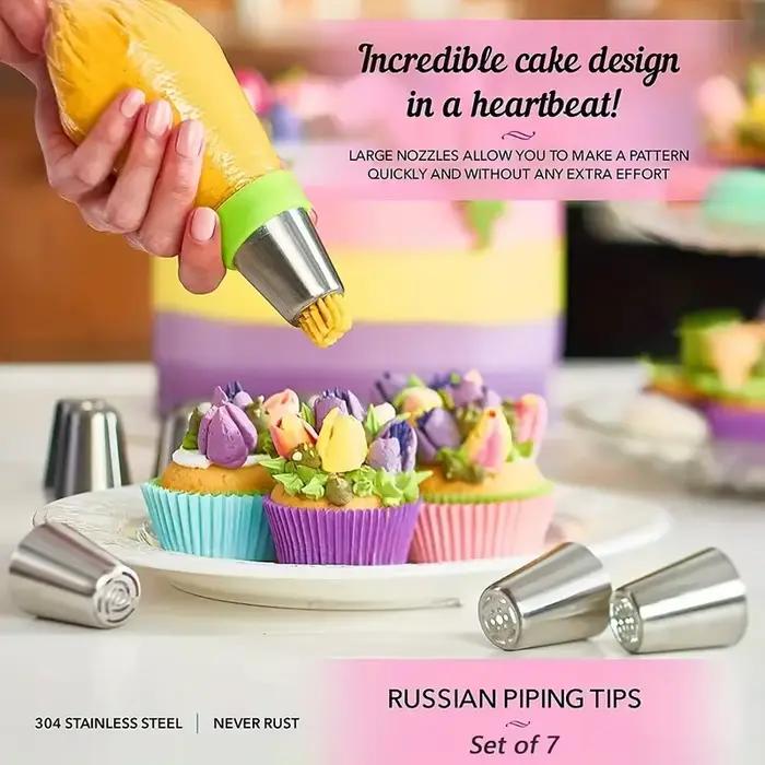 Embouts de passepoil de gâteau russe en acier inoxydable