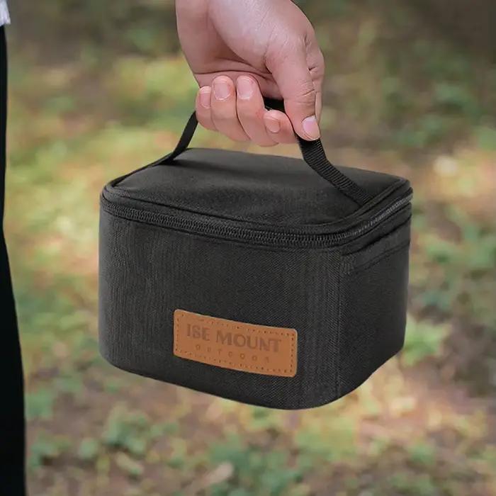 Ensemble de pots de stockage d'épices et de poivre portables, sac de rangement pour camping, barbecue et voyages, assortiment de bouteilles filtrantes et conteneurs d'huile pour une organisation efficace