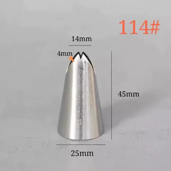 # 112 # 113 # 114 # Buse de tuyauterie en forme de feuille, ensemble de 4 pointes de glaçage pour pâtisserie, décoration de crème de gâteau, cuisson, bricolage, 115 pièces