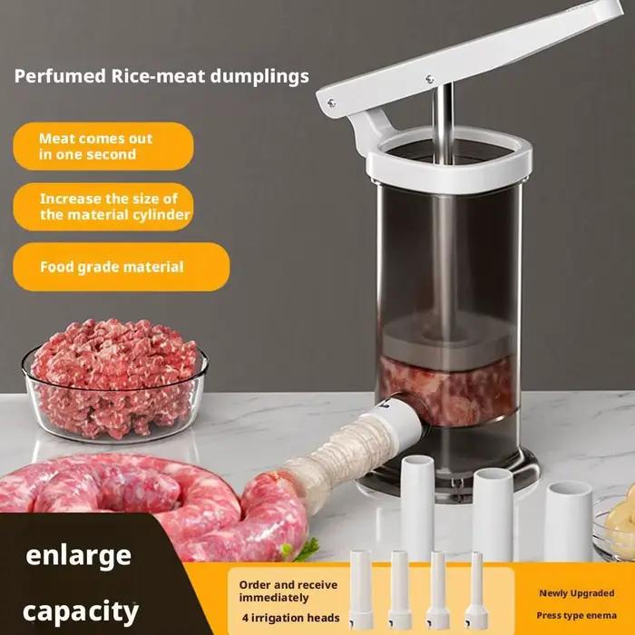 Poussoir à saucisses maison rapide et pratique pour préparer des saucisses fraiches délicieuses et saines à la viande polyvalent pour la cuisine familiale et les occasions spéciales