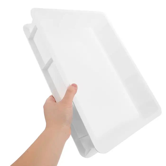 Bac de pousse à pizza empilable en plastique pour boulangeries et cuisines domestiques occasions spéciales levée de pâte à pizza efficace et durable