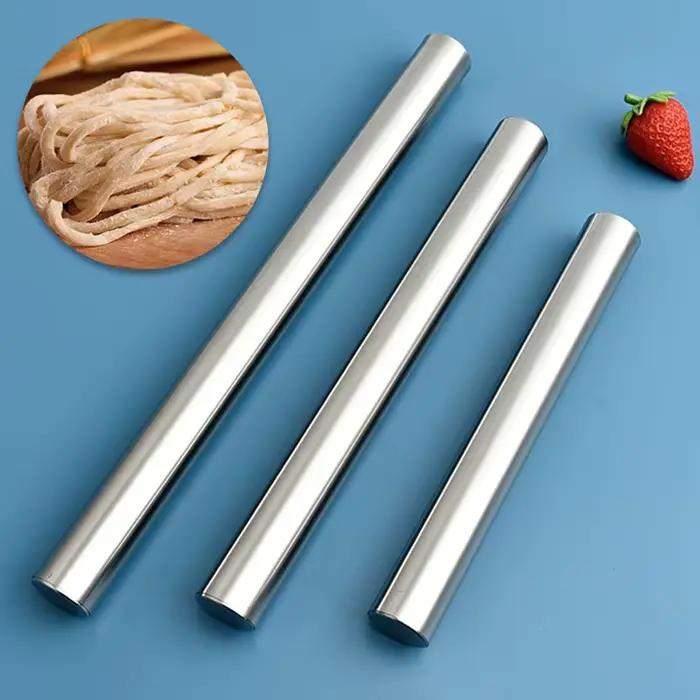 Rouleau à pâtisserie en acier inoxydable