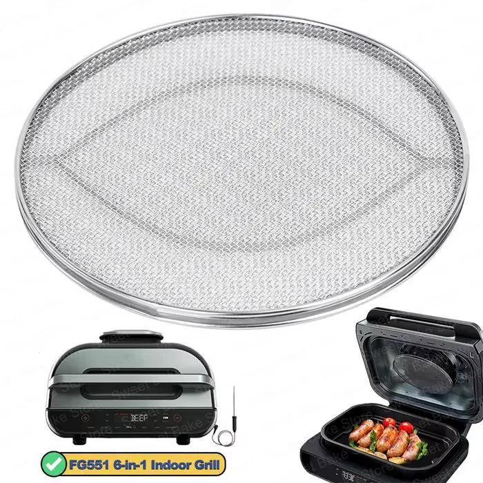 Bouclier anti-éclaboussures de remplacement en acier inoxydable pour friteuse à air Ninja Foodi FG551, DG551, BG500A, Ninja 6 en 1 Smart XL, gril intérieur