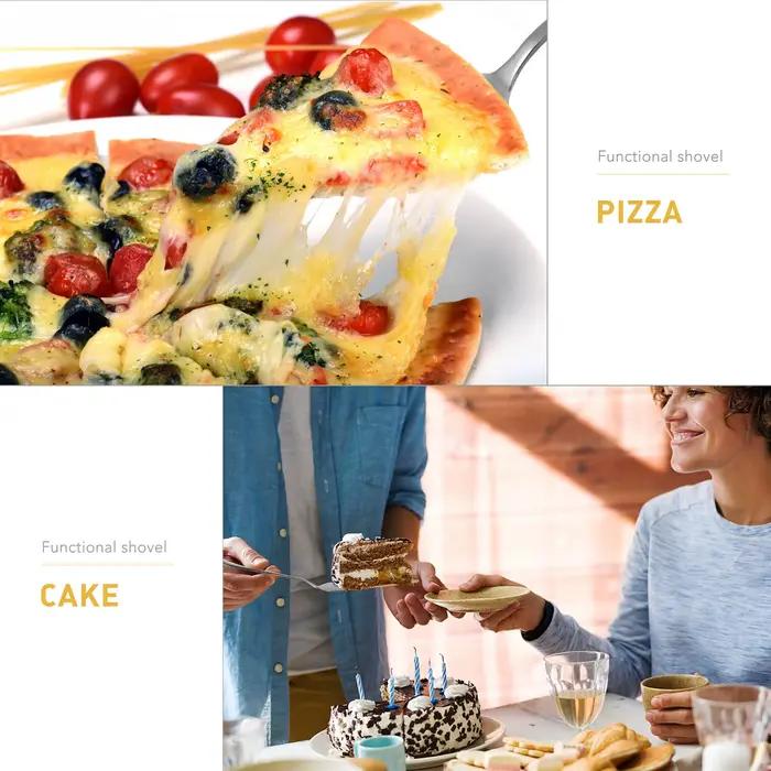 Pelle à gâteaux avec bord dentelé, facile à nettoyer, Surface lisse, serveur à gâteaux pour vaisselle de mariage, fourniture pour fête de mariage, 2 pièces