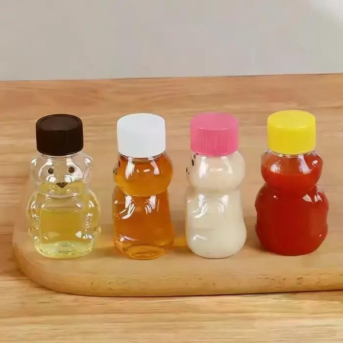Mini bouteilles à sauce ours compacts pression pour pique-nique voyage condiments sauces soja occassions spéciales