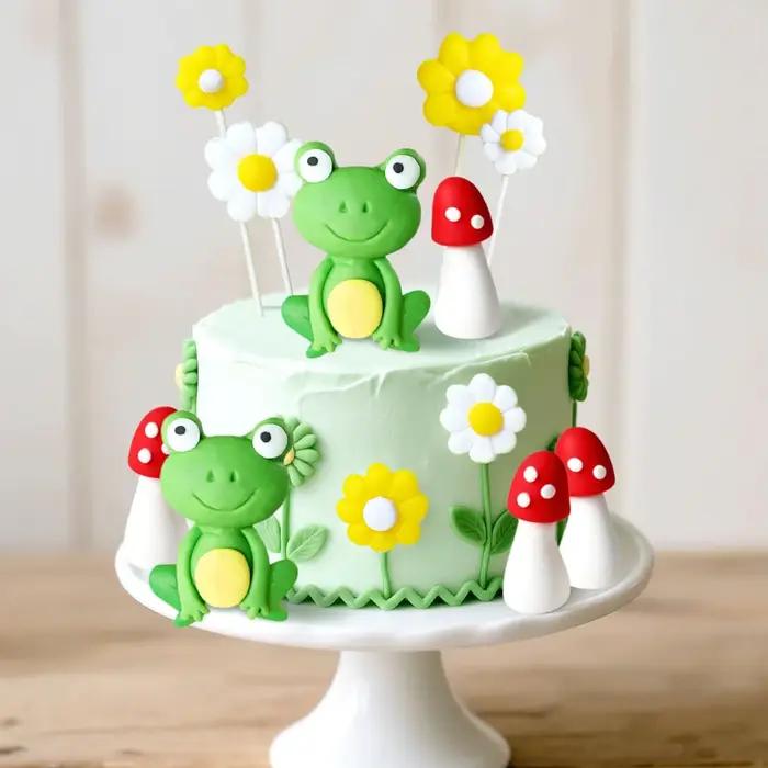 Décoration de gâteau grenouille LaVenty