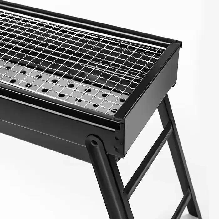 Barbecue portable sans fumée pour la maison, gril au charbon de bois pliable pour l'extérieur