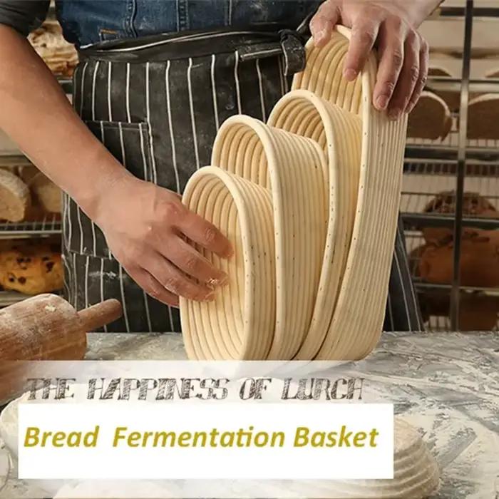 Panier de fermentation en rotin pour pâte à pain, style campagnard
