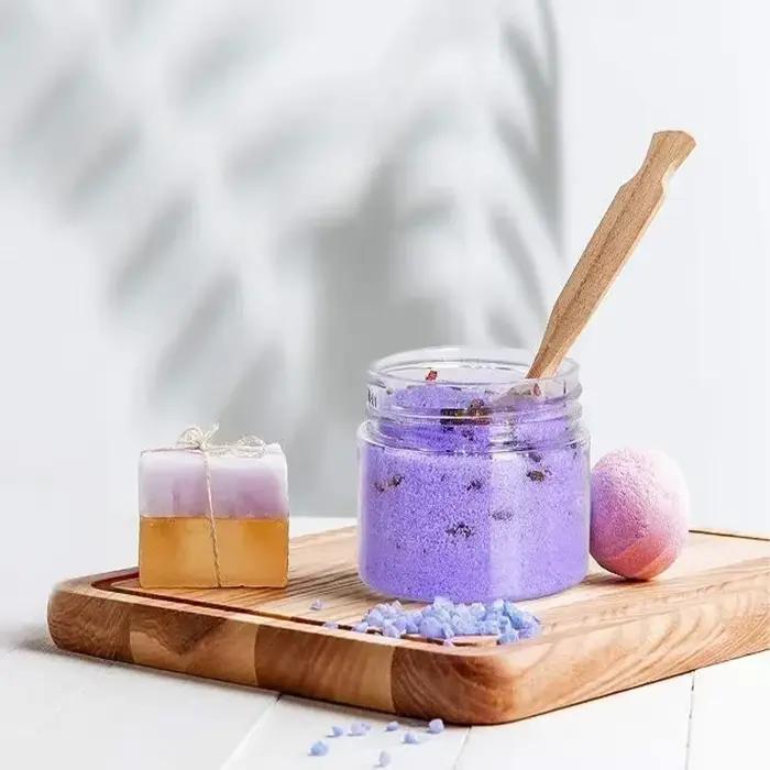 Pot en plastique transparent de 250ml avec couvercle blanc, pots de stockage de grains de bonbons, bouteille d'échantillon de crème cosmétique pour le visage, conteneurs alimentaires de cuisine, 12 pi