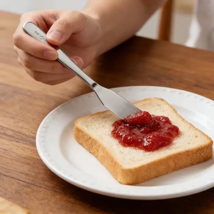 Coupe-beurre en acier inoxydable multifonctionnelle pour fromage beurre confiture prise confortable occasion spéciale famille amis brunches fêtes de fin d'année