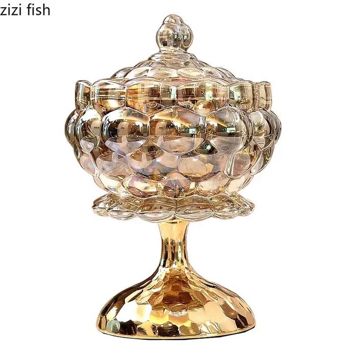 Bocal de rangement en verre nouveau classique post-moderne gris clair pour stockage de thé café collations et bonbons occasions spéciales-decoration-cuisine-pratique-durable